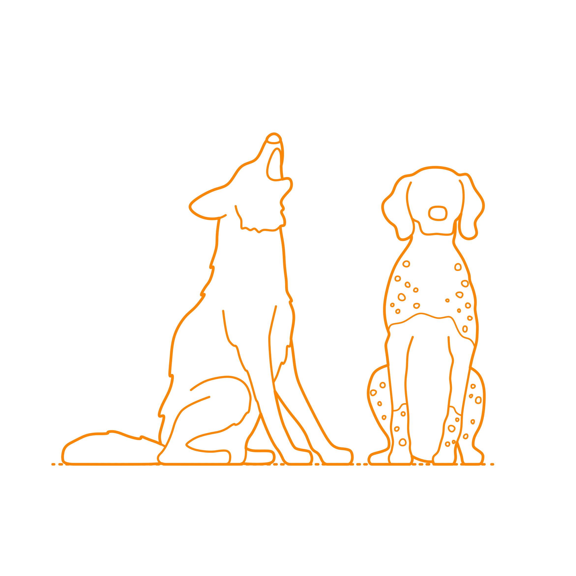 Animals Canines Editable Svg Line Art Free Vectors